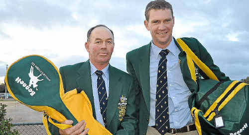 Australian polocrosse coach Ross Shepherd and captain Cameron Shepherd leave today for the World Cup in England. Australian polocrosse coach Ross Shepherd and captain Cameron Shepherd leave today for the World Cup in England.