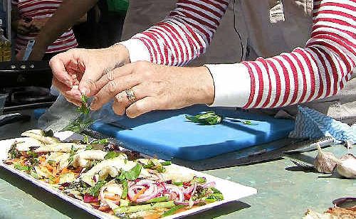 Gardener Phil Dudman and chef Julie Ray team up for their garden2kitchen show. Gardener Phil Dudman and chef Julie Ray team up for their garden2kitchen show.