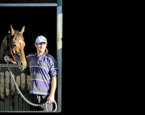 Trainer Shane Everson with horse Starlist - running Grafton Cup Prelude on Thursday. Trainer Shane Everson with horse Starlist - running Grafton Cup Prelude on Thursday.