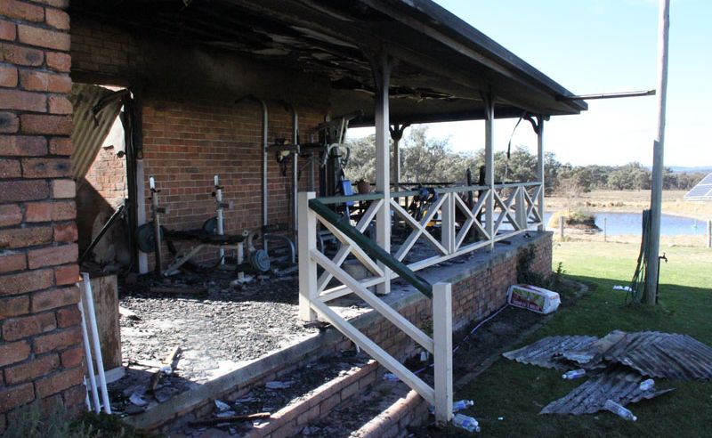 It is a believed a young family were home at the time but everyone made it out unharmed. It is a believed a young family were home at the time but everyone made it out unharmed.