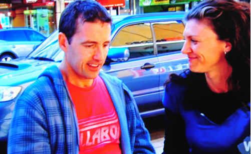Scott McLean with partner Raelene Chapman as seen on the television interview on Sunday night. Scott McLean with partner Raelene Chapman as seen on the television interview on Sunday night.