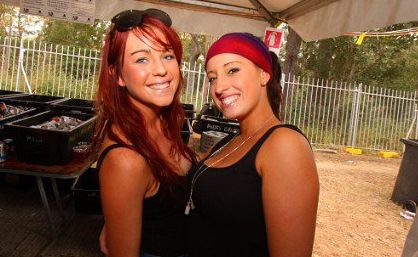 APN online Splendour in the Grass competition winner Joey McKenzie, left, pictured with friend Shalyce McLean. APN online Splendour in the Grass competition winner Joey McKenzie, left, pictured with friend Shalyce McLean.