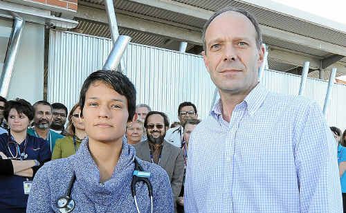 Dr Guiliana Carlos and Dr Michael Hills. Dr Guiliana Carlos and Dr Michael Hills.