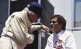 Dr Sid Watkins with the late racing car driver Ayrton Senna (right) in a still from the documentary on Senna's life. Dr Sid Watkins with the late racing car driver Ayrton Senna (right) in a still from the documentary on Senna's life.
