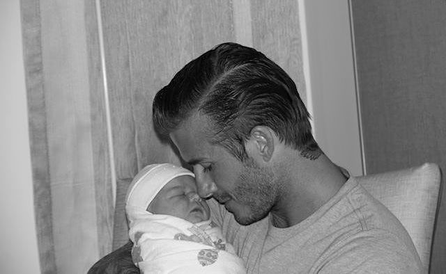 Victoria Beckham posted this photo of David and Harper on her twitter account. Victoria Beckham posted this photo of David and Harper on her twitter account.