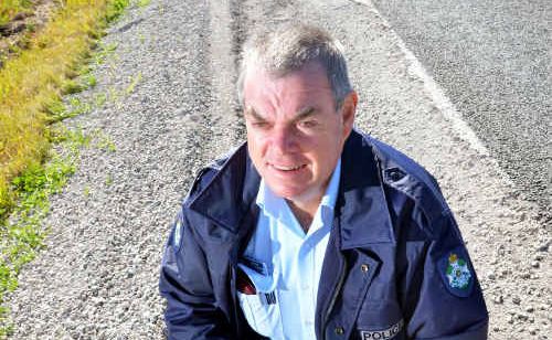 Imbil police Sgt Terry Kennedy says more truck crashes, like the ones on the Mary Valley Hwy recently, will occur if the edges of the road aren’t fixed. Imbil police Sgt Terry Kennedy says more truck crashes, like the ones on the Mary Valley Hwy recently, will occur if the edges of the road aren’t fixed.