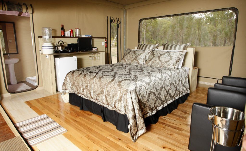 Glamping: glamorous camping. Glamping: glamorous camping.