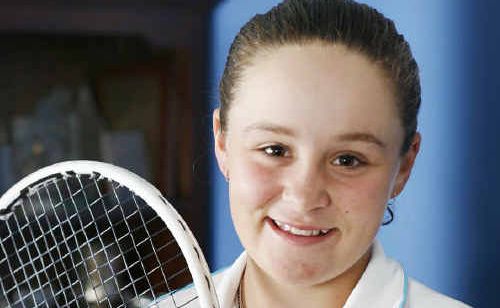 Recently crowned Wimbledon junior tennis champion Ashleigh Barty benefited from playing on clay courts in Ipswich. Recently crowned Wimbledon junior tennis champion Ashleigh Barty benefited from playing on clay courts in Ipswich.