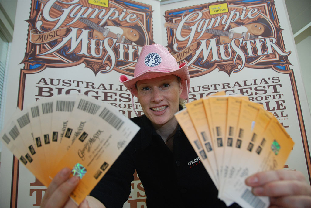 Gympie Muster office manager Sarah Peters says ticket sales are going well. Gympie Muster office manager Sarah Peters says ticket sales are going well.