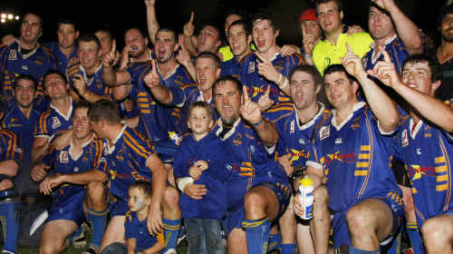 Middlemount Panthers celebrate happier times after their 2010 Central Highlands grand final win over Blackwater Crushers in Middlemount. Middlemount Panthers celebrate happier times after their 2010 Central Highlands grand final win over Blackwater Crushers in Middlemount.