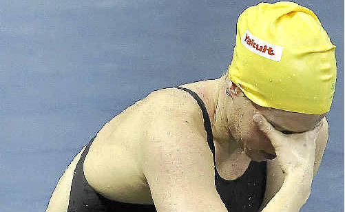 Samantha Hamill feels the effect of an illness after her heat. Samantha Hamill feels the effect of an illness after her heat.