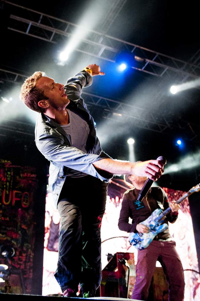 Coldplay's Chris Martin performs at Splendour in the Grass. CONTRIBUTED. Coldplay's Chris Martin performs at Splendour in the Grass. CONTRIBUTED.