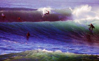 Big surf at Angourie Point. Big surf at Angourie Point.