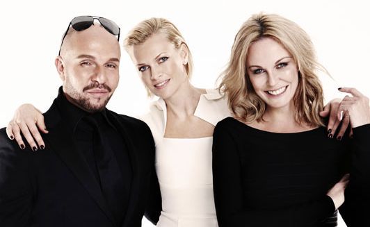 Australia's Next Top Model host Sarah Murdoch with judges Alex Perry and Charlotte Dawson. Australia's Next Top Model host Sarah Murdoch with judges Alex Perry and Charlotte Dawson.