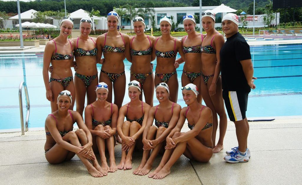 The Canadian Olympic Synchronised Swimming Team take some time out at the Thanyapura Sports & Leisure Club during their preparations for the 14th FINA World Swimming Championships in Shanghai recently. The Canadian Olympic Synchronised Swimming Team take some time out at the Thanyapura Sports & Leisure Club during their preparations for the 14th FINA World Swimming Championships in Shanghai recently.
