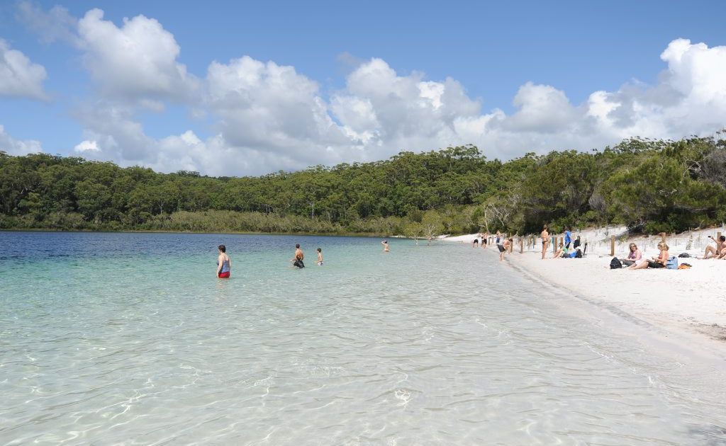 Lake McKenzie on Fraser Island. Lake McKenzie on Fraser Island.