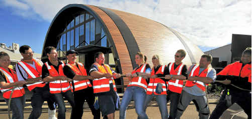 Bundaberg Brewed Drinks staff are preparing for the Mission to Cure Plane Pull to help raise funds for the Leukaemia Foundation. Bundaberg Brewed Drinks staff are preparing for the Mission to Cure Plane Pull to help raise funds for the Leukaemia Foundation.