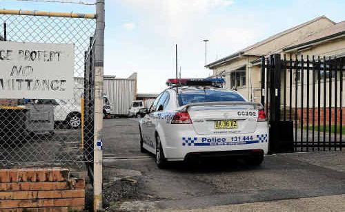 Coffs Harbour Police station’s rear entrance. Coffs Harbour Police station’s rear entrance.