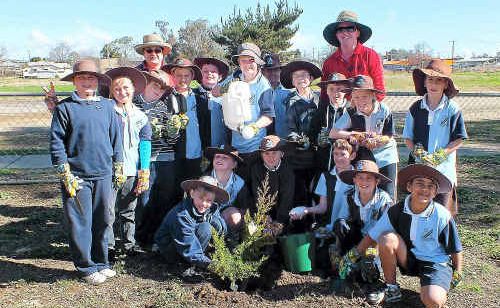 Mr Burley's year 3/4 class plant trees for National Tree Day. Mr Burley's year 3/4 class plant trees for National Tree Day.