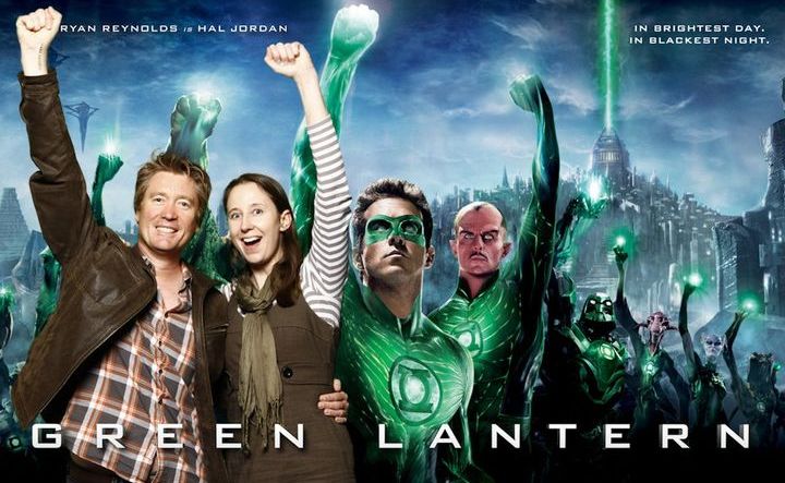 Mark Hawtin with his wife, Susannah, at the Green Lantern premiere in Brisbane. Mark Hawtin with his wife, Susannah, at the Green Lantern premiere in Brisbane.