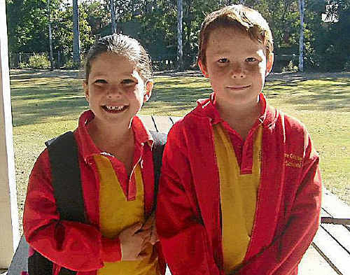 KIRSTY JARVIE WITH her brother Blake. KIRSTY JARVIE WITH her brother Blake.