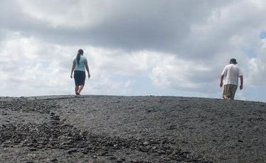 Walking across the Lava Fields left by the eruptions of Mt Matavanu between 1905 to 1911. Walking across the Lava Fields left by the eruptions of Mt Matavanu between 1905 to 1911.