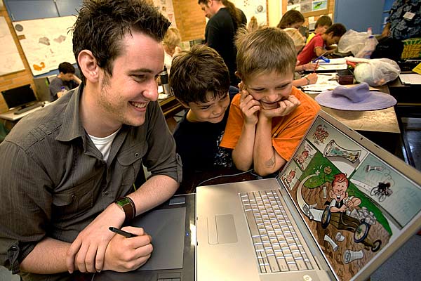 CARTOON WORLD: Cartooning is on offer at next year’s Camp Creative.
