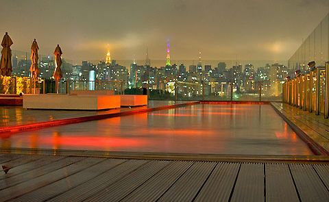 Hotel Unique's Skye bar is the place to see Sao Paulo. Hotel Unique's Skye bar is the place to see Sao Paulo.