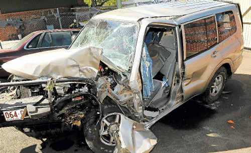 The vehicle involved in the single-car accident that claimed two young lives near Apple Tree Creek in the early hours of Sunday morning. The vehicle involved in the single-car accident that claimed two young lives near Apple Tree Creek in the early hours of Sunday morning.