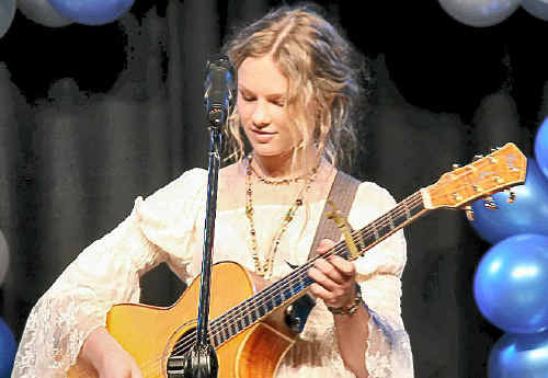 Gympie’s Got Talent overall winner singer-songwriter Alys Longmate. Gympie’s Got Talent overall winner singer-songwriter Alys Longmate.
