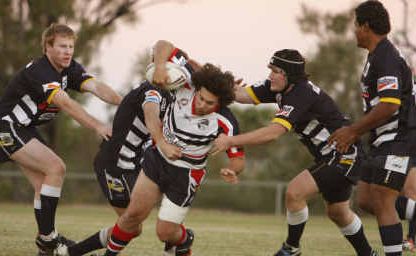 Blackwater Crushers had the Cowboys’ defence in a daze earlier this year, but had big trouble with their own at the weekend against Bluff Rabbitohs. Blackwater Crushers had the Cowboys’ defence in a daze earlier this year, but had big trouble with their own at the weekend against Bluff Rabbitohs.