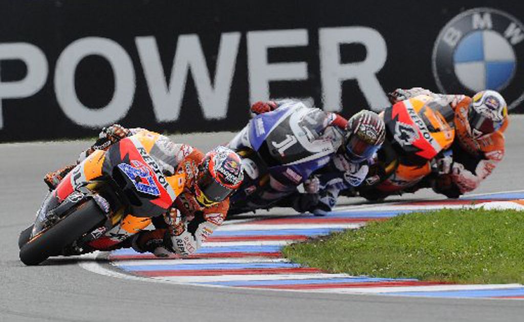 Casey Stoner is 37 points off the pace after a finishing eighth in Italy. Casey Stoner is 37 points off the pace after a finishing eighth in Italy.