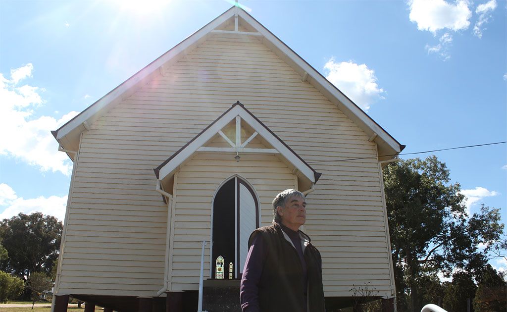 Yangan’s Jenny Bryant fears country churches are becoming a thing of the past due to busy modern lifestyles. Yangan’s Jenny Bryant fears country churches are becoming a thing of the past due to busy modern lifestyles.