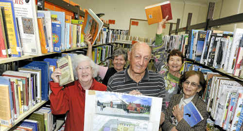 President of the Byron Bay Friends of the Library Bob Levett, with group members (from left) Evelyn Wright, Beryl Main, Jay Pearse and Ruth Menzies, celebrate the good news. President of the Byron Bay Friends of the Library Bob Levett, with group members (from left) Evelyn Wright, Beryl Main, Jay Pearse and Ruth Menzies, celebrate the good news.