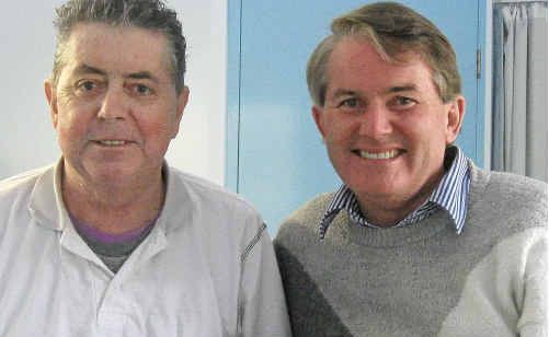 Michael Malloy (left) with his award and Ballina MP Don Page. Michael Malloy (left) with his award and Ballina MP Don Page.