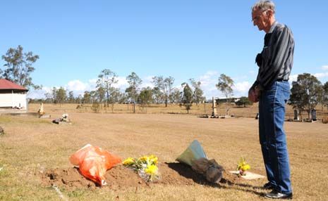 KEN STARK HAS been denied the chance to buy the plot next to his wife’s grave at the Lowood General Cemetery due to council policy. KEN STARK HAS been denied the chance to buy the plot next to his wife’s grave at the Lowood General Cemetery due to council policy.