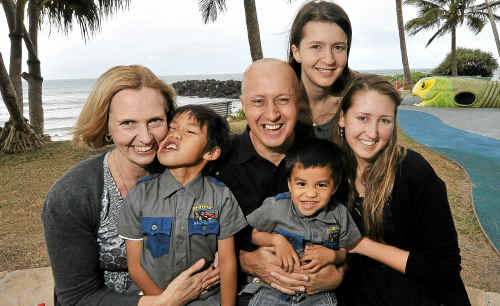 Roger Lehmann, pictured with wife Fiona and children Kyle, Eric, Tayla and Ashlee, has just been announced as the Sunshine Coast and Wide Bay Father of the Year. Roger Lehmann, pictured with wife Fiona and children Kyle, Eric, Tayla and Ashlee, has just been announced as the Sunshine Coast and Wide Bay Father of the Year.
