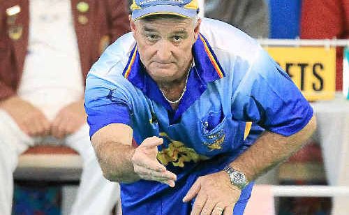 Eric Ryan (NSW) on his way to a 10-7 7-6 win over Tasmanian Aaron Page yesterday. Eric Ryan (NSW) on his way to a 10-7 7-6 win over Tasmanian Aaron Page yesterday.