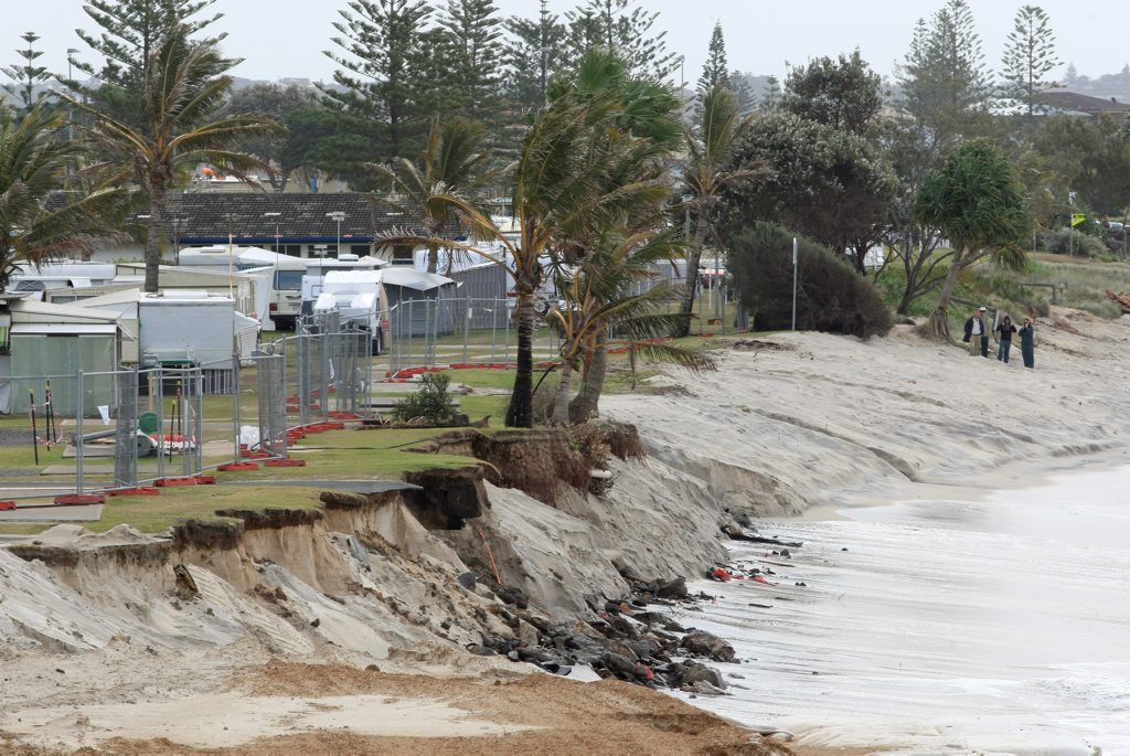 A 2011 file photo of severe coastal erosion at the seaside village of Kingscliff. A 2011 file photo of severe coastal erosion at the seaside village of Kingscliff.