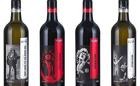 AC/DC's four new wines named after some of their most popular songs. AC/DC's four new wines named after some of their most popular songs.