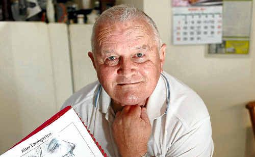 Bob Page is supporting Daffodil Day tomorrow, after a Botox trial gave him his voice back following a laryngectomy. Bob Page is supporting Daffodil Day tomorrow, after a Botox trial gave him his voice back following a laryngectomy.