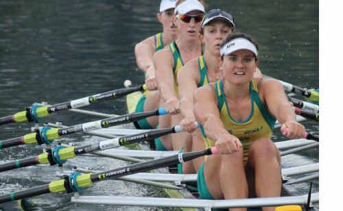 Australia’s quad scull crew (from left) Amy Ives, Sarah Cook, Brooke Pratley and Sally Kehoe. Australia’s quad scull crew (from left) Amy Ives, Sarah Cook, Brooke Pratley and Sally Kehoe.