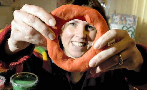 Dabbling in play dough creation with her young daughter has led to a thriving home business for Peta Chalmers. Dabbling in play dough creation with her young daughter has led to a thriving home business for Peta Chalmers.