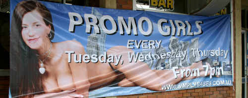 This banner displayed outside the Star Hotel 18 months ago sparked complaints. New complaints regarding the recent banner, which was ordered down, described this one as ‘mild’ in comparison. This banner displayed outside the Star Hotel 18 months ago sparked complaints. New complaints regarding the recent banner, which was ordered down, described this one as ‘mild’ in comparison.