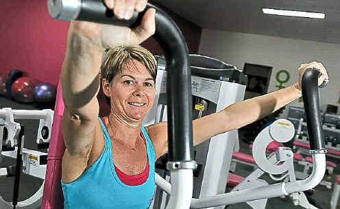 Caroline Cullen works out at Fernwood Gym. Caroline Cullen works out at Fernwood Gym.