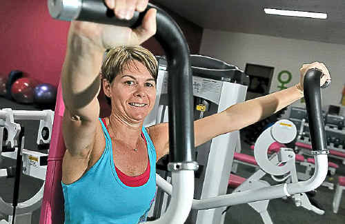Caroline Cullen works out at Fernwood Gym. Caroline Cullen works out at Fernwood Gym.