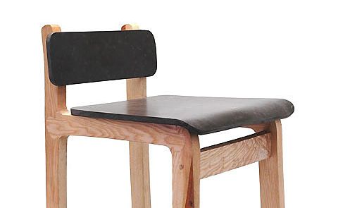 A range of furniture made from a mixture of used coffee grounds and polystyrene. A range of furniture made from a mixture of used coffee grounds and polystyrene.