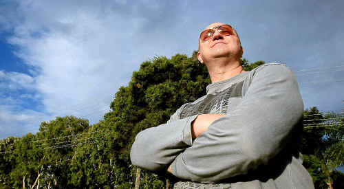 George Croft stands at the scene where a magpie attacked his daughter. George Croft stands at the scene where a magpie attacked his daughter.