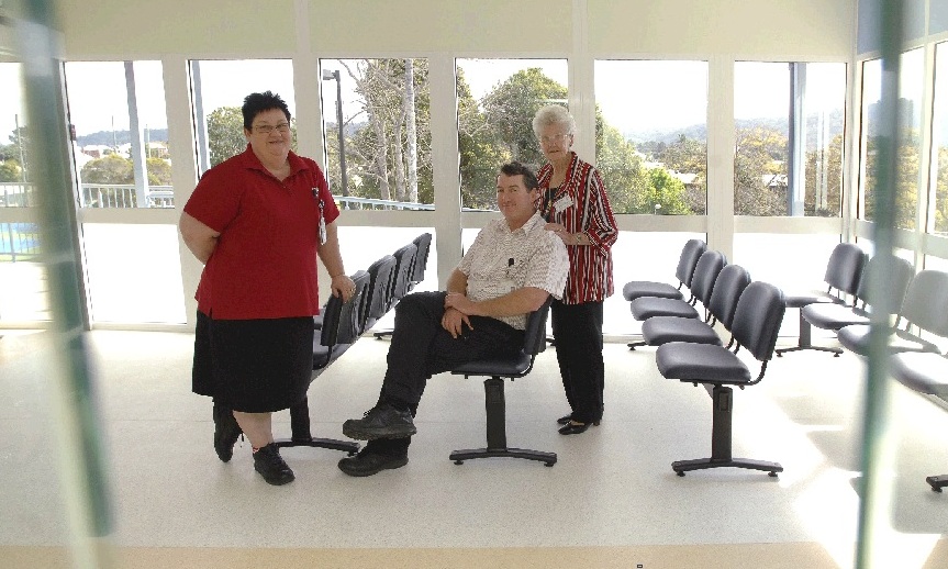 Maclean Hospital Emergency Department nurse unit managers Cathryn Osbourne and Dominic Bennett and Maclean Lower Clarence Hospital Auxiliary president Joyce Bell were at the Maclean District Hospital Emergency Department open day. Maclean Hospital Emergency Department nurse unit managers Cathryn Osbourne and Dominic Bennett and Maclean Lower Clarence Hospital Auxiliary president Joyce Bell were at the Maclean District Hospital Emergency Department open day.