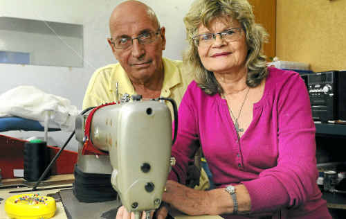 Fran’s Sewing Solutions’ Fran Cooper with husband Bob Cooper is distraught after being knocked back on a small personal loan.